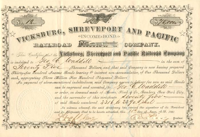 Vicksburg, Shreveport and Pacific Railroad Co.